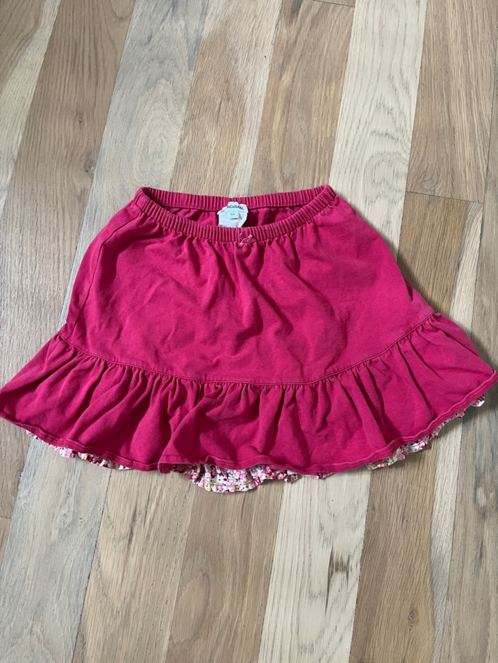 Jacadi Girls' Pink Ruffle Hem Skirt